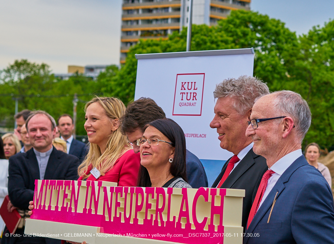 11. Mai 2017 - Grundsteinlegung für die LOGE und dem Kulturquadrat in Neuperlach